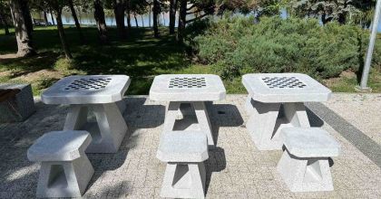 Mobilier Urban-mese de șah pentru Chișinău