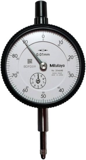 Indicator de tip ceasornicar Mitutoyo 2046AB cu spate plat (Flat-Back)