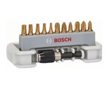 Set de biți Bosch 12 piese cu suport și mandrină cu schimbare rapidă (2608522126)