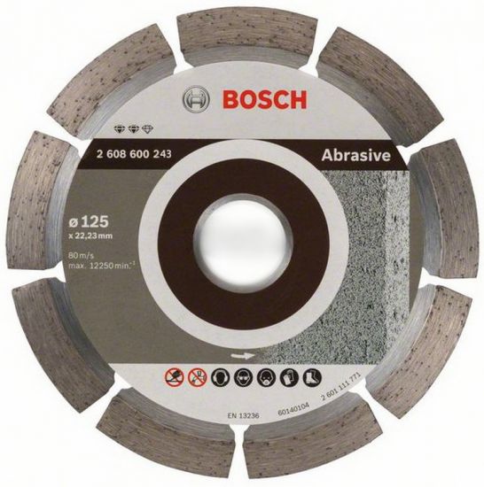 Алмазный диск Bosch Expert for Abrasive 2608600243 (125×22 мм)