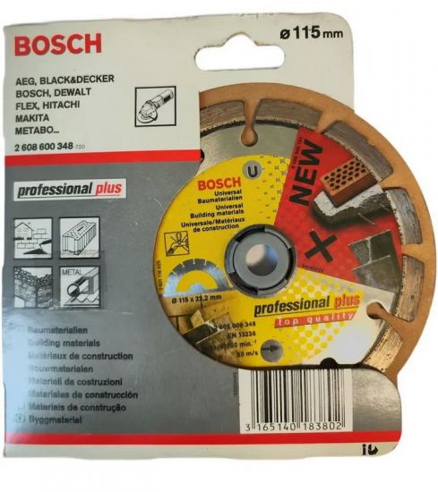 Disc diamantat BOSCH Universal 2608600348 (115×22 mm, segmentat) Disc diamantat BOSCH Universal 2608600348 (115×22 mm, segmentat)