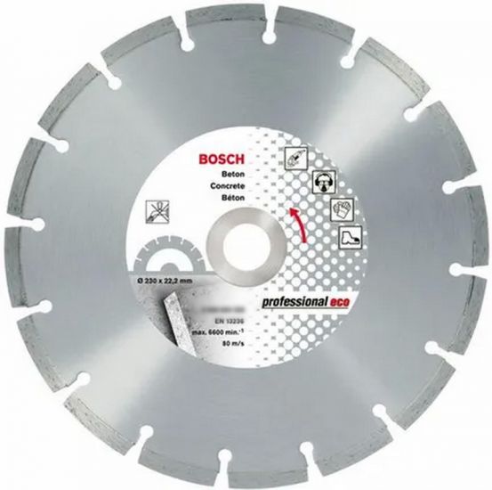 Disc diamantat de tăiere BOSCH BPE 2608600740 (115×22,23×2×7 mm) pentru beton Disc diamantat de tăiere BOSCH BPE 2608600740 (115×22,23×2×7 mm) pentru beton