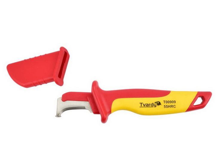 Cuțit pentru dezizolat cabluri TVARDY T00909 VDE 1000V (180 mm)