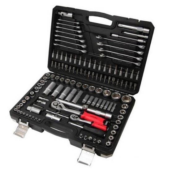 Set de scule 125 de piese EVERFORCE EF-1072, 1/2" și 1/4"