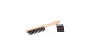 Perie manuală de sârmă Forsage cu mâner din lemn F-340116226