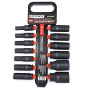 Set de capete tubulare hexagonale cu impact adânci FORSAGE F-4137MPB (13 piese, 1/2")