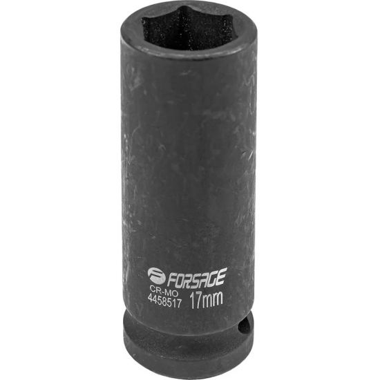 Cap tubular de impact adânc hexagonal Forsage F-4458517, 17 mm, 1/2" DR
