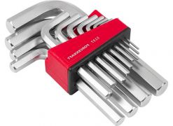 Набор ключей Forcekraft Г-образных 6-гранных FK-5137 включает 13 ключей