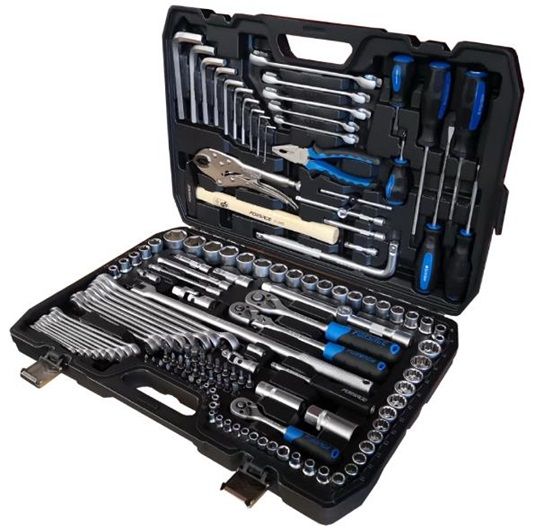 Set de scule Forsage 1/4”&3/8”&1/2” 142 buc.