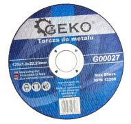 Disc de tăiere pentru metal GEKO G00027 (125×1,0×22,23 mm)