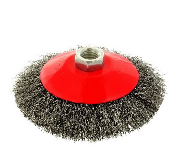 Perie sârmă tip cupă cu fir ondulat GEKO G00599 125 mm M14