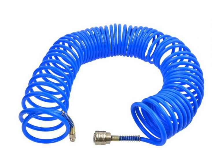 Furtun pneumatic spiralat GEKO G01102, PE 5×8 mm, 10 m