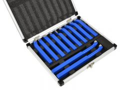 Set de cuțite pentru strung GEKO G01241 10×10 mm (11 piese, cu plăcuțe din carbură)