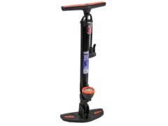 Pompa de mâna din otel premium cu manometru 38x525 mm GEKO — G01283