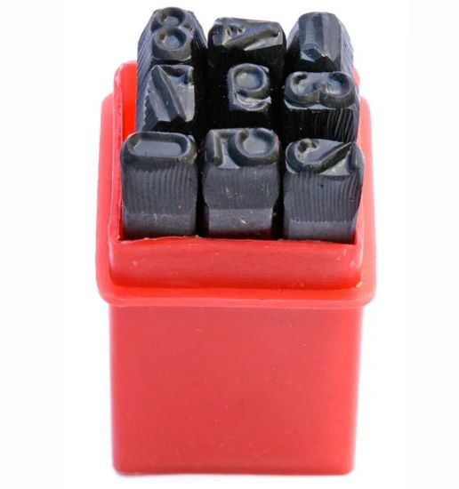 Set de poansoane numerice 10 mm, 9 buc. GEKO G01814