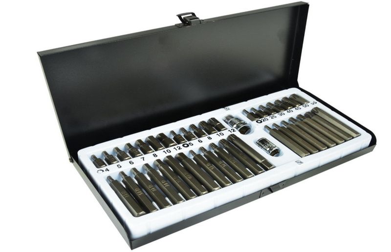 Set de biți speciali în cutie metalică 40 buc. GEKO G10030