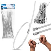 Cleme din otel inoxidabil pentru cablu 4,6x250 mm GEKO — G17252