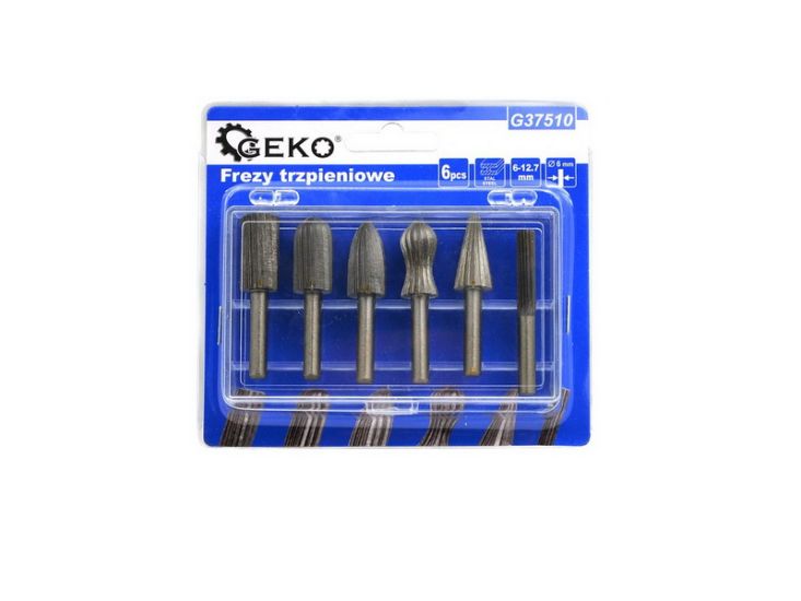 Set freze cu coada 6 buc., 6–12,7 mm GEKO — G37510