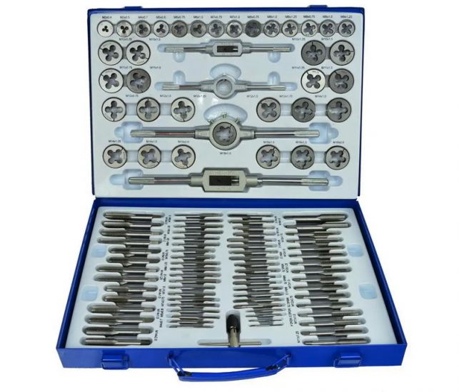 Set tarozi și filiere 110 piese GEKO G38300