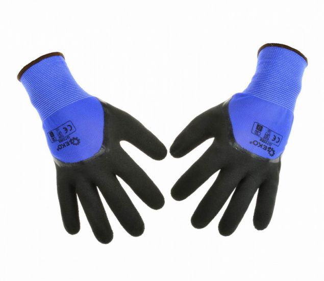 Mănuși de protecție 3/4 acoperire latex spumat, mărimea 10 GEKO G73567