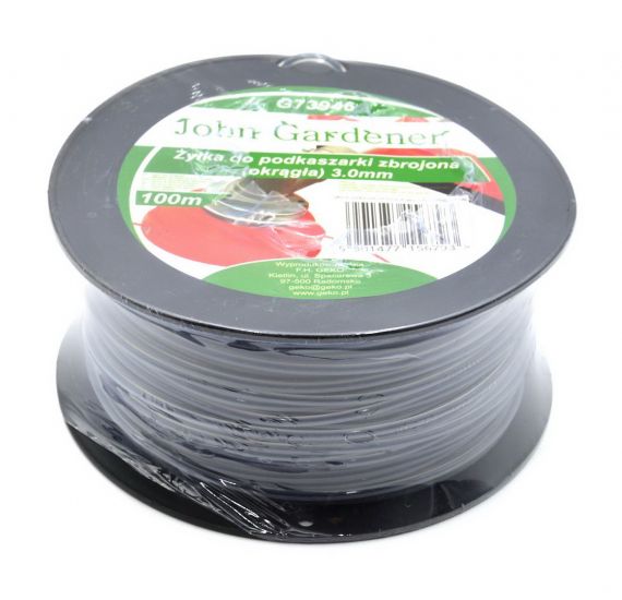 Fir pentru motocoasă armat 3.0 mm × 100 m (rotund) GEKO G73946