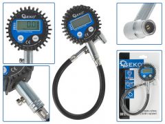 Цифровой манометр со шлангом для шин GEKO G01273