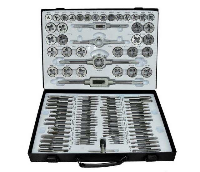 Set de tarozi și filiere GEKO K00065 (110 piese)