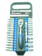 1/4”Набор головок с трещоткой 27 пр.