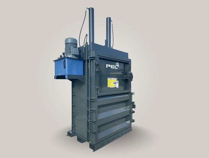 Pres-compactor PEL5000A — soluție industrială pentru deșeuri reciclabile