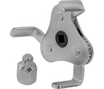 Extractor de filtru de ulei ROCKFORCE RF-61904A "Crab" cu prindere plată, 3/8" + adaptor 3/8"M x 1/2"F