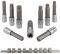 Set de capete-biți multiprofil pe suport metalic (9 piese; 1/2") Forsage F-40919L