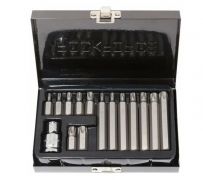 Набор бит с битодержателем ROCKFORCE RF-4156C (15 предметов, TORX, 1/2")