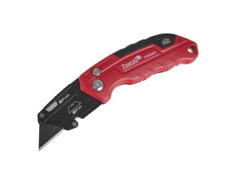 Cuțit pliabil FASTFOLD TVARDY T00087A cu lamă trapezoidală (60×19×0,6 mm)