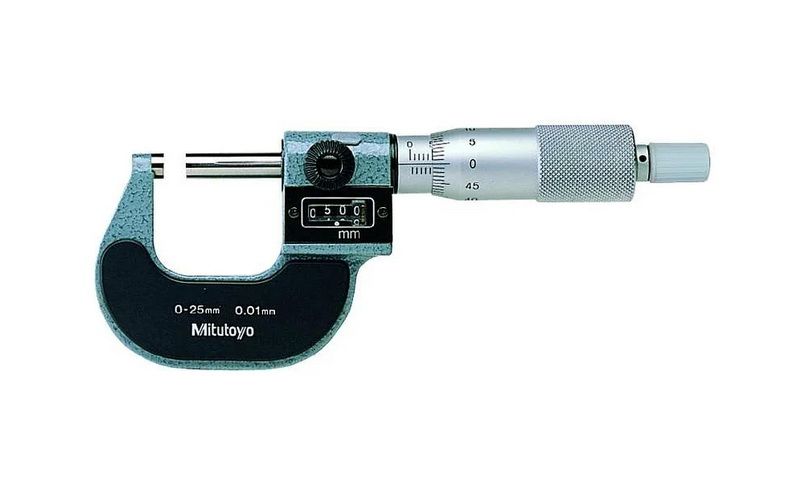 Micrometru Mitutoyo 193‑101 (0–25 mm) cu contor mecanic