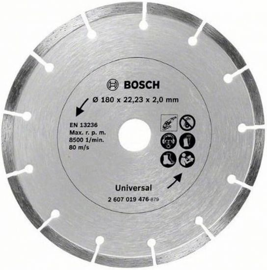 Disc diamantat segmentat BOSCH 2607019476 180×22 mm