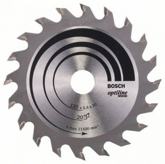 Disc de taiere Bosch Optiline Wood 130 x 20/16, Z20 (2608640582)