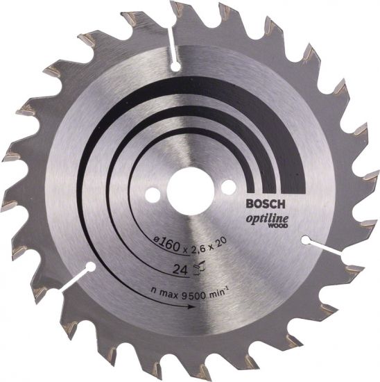 Disc de taiere pentru lemn Bosch Optiline Wood 160 x 20 mm (2608640596)