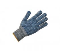 Рабочие перчатки хлопчатобумажные (серые) с покрытием из ПВХ