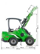 Фронтальный мини-погрузчик Avant 635