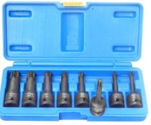 Set de capete de biți Hex 1/2" 8 buc