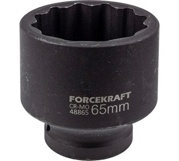 Cap tubular de impact 12 muchii 65 mm, 1" DR FORCEKRAFT FK-48865