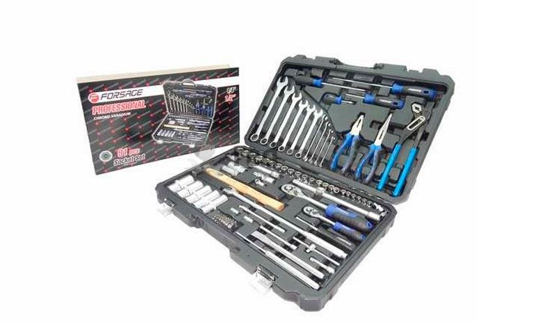 Set de scule Forsage 91 buc. 1/4”&1/2”