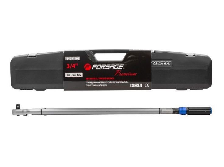 Динамометрический ключ FORSAGE F-64761095 3/4" 100–600 Нм Динамометрический ключ FORSAGE F-64761095 3/4" 100–600 Нм