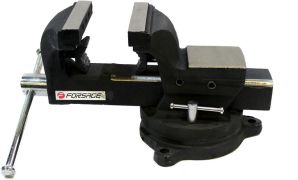 Тиски Forsage F-6540605 стальные поворотные с наковальней для труб 5"-125 мм Тиски Forsage F-6540605 стальные поворотные с наковальней для труб 5"-125 мм