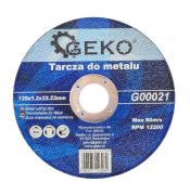Disc de tăiere pentru metal GEKO G00021 (125×1,2×22,23 mm)