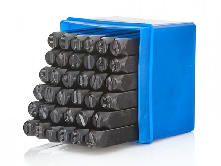 Set de poansoane litere și cifre 8 mm, 36 piese GEKO G01817