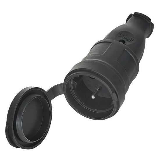 Резиновая розетка 16A IP44 230V с защитной крышкой GEKO G17516