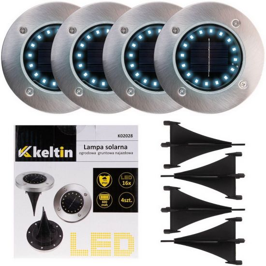 Set lămpi solare de grădină KELTIN K02028 (16 LED, 4 buc.)