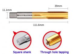 Tarod spirală M18 HSS M2 Ti — SongQi Tools Tarod spirală M18 HSS M2 Ti — SongQi Tools