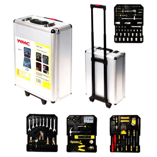 Set universal de scule WMC Tools WMC-WMC186, 186 de piese cu dimensiuni de 1/4" și 1/2" Set universal de scule WMC Tools WMC-WMC186, 186 de piese cu dimensiuni de 1/4" și 1/2"